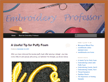 Tablet Screenshot of embroideryprofessor.com